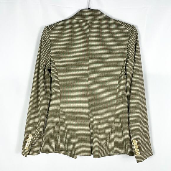 Veronica Beard Zeni Blazer Green Brown Jacket One-Button Long Sleeve Sz 2 - Picture 11 of 14